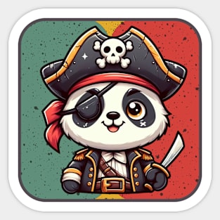 Panda pirate Sticker